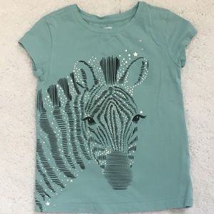 Girls Zebra Graphic Tee